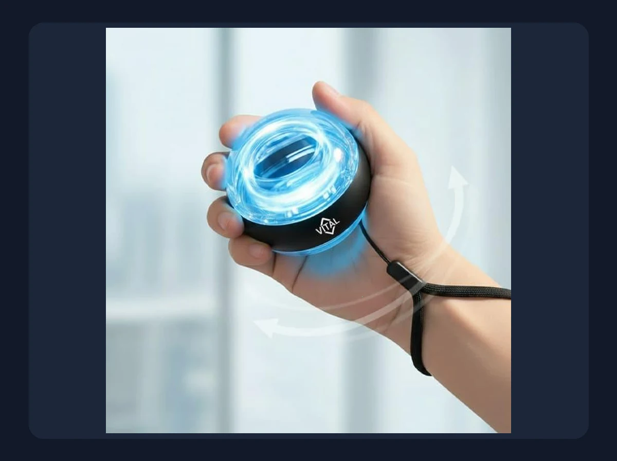 Vital Wrist Ball™ Progressive Gyroscopic Resistance Hand & Wrist Exerciser (2026 Model) Everyday Experience